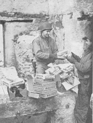 Issuing rations in Luxembourg.